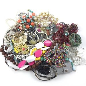 Costume Jewelry 4 lbs Lot Wearable Vintage Modern